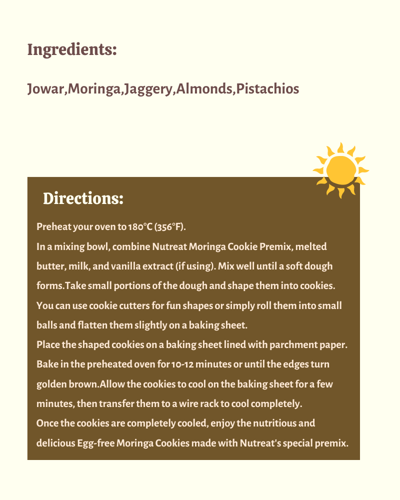 Moringa Cookies Premix - Nutreatlife