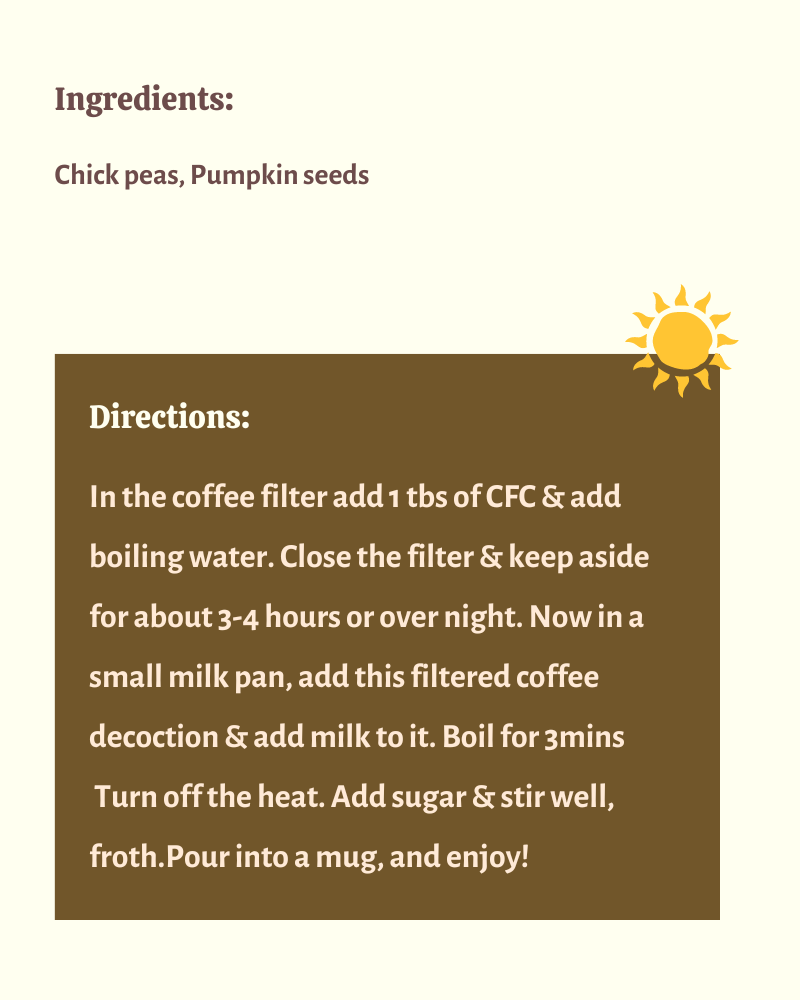 Caffeine Free Coffee- Chick Pea Coffee - Nutreatlife