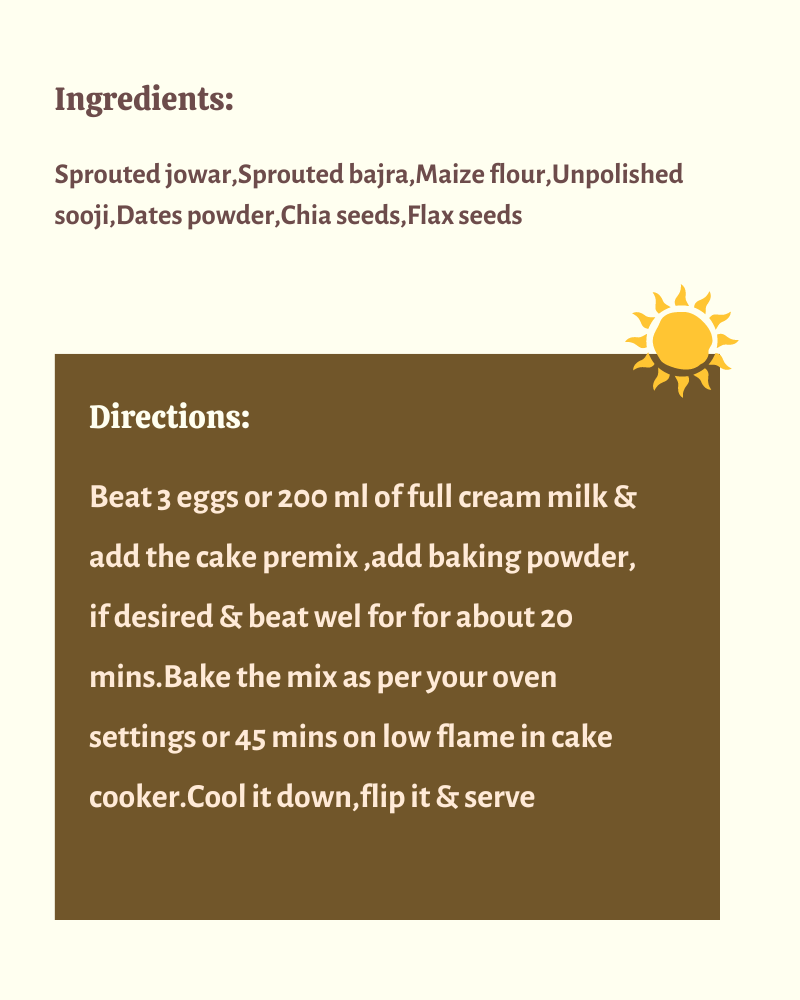Millet Cake Premix - Nutreatlife