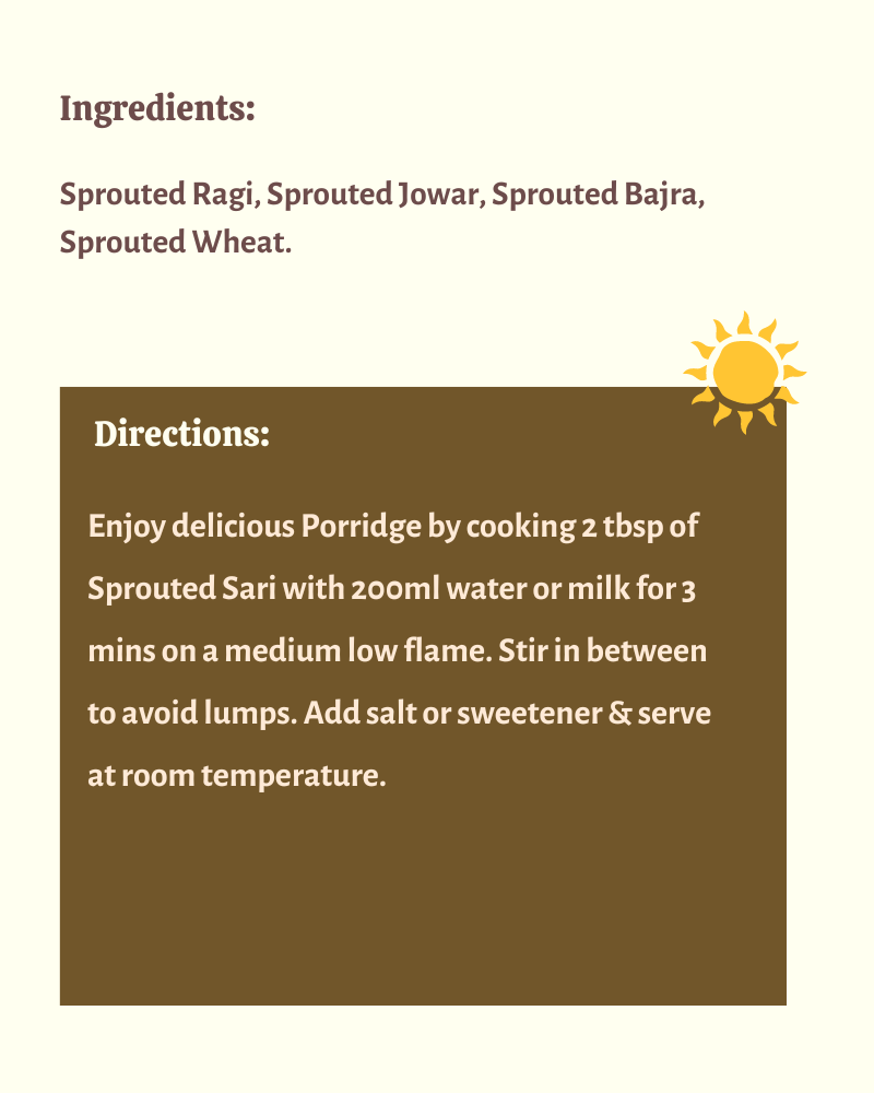 Sprouted Sari- Multigrain premix - Nutreatlife