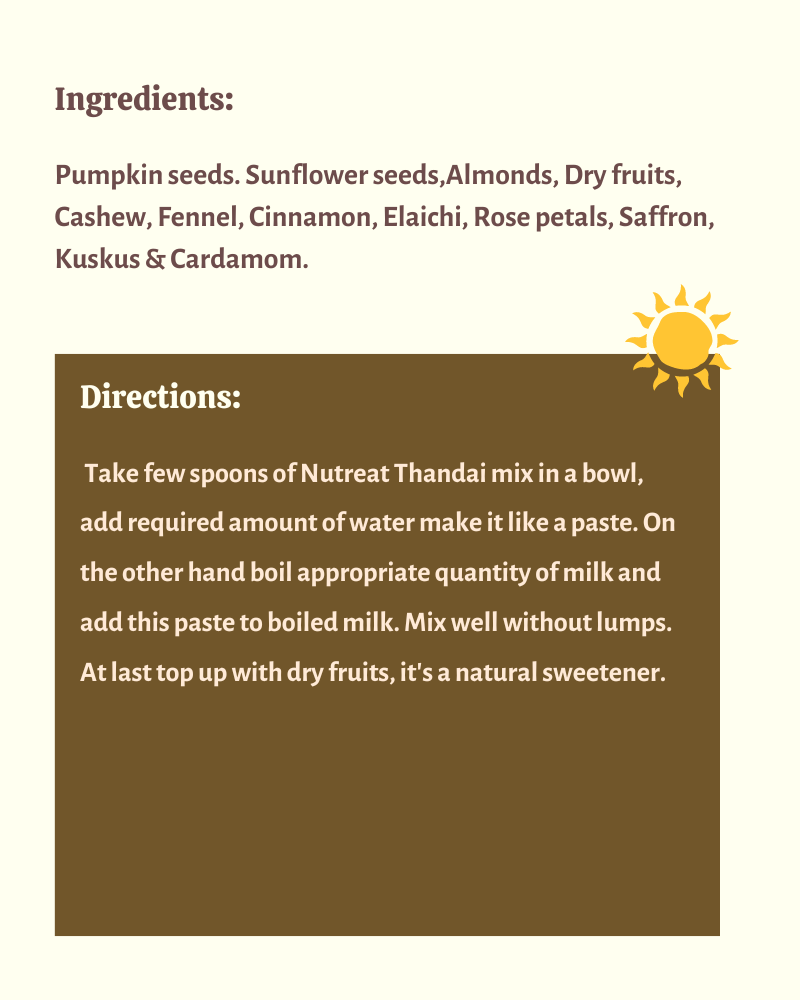 Thandai- Smoothie Mix - Nutreatlife