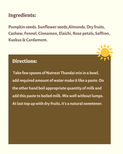Thandai- Smoothie Mix - Nutreatlife