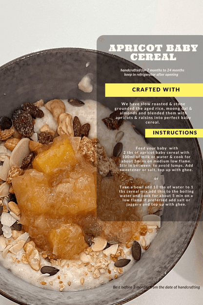 Apricot baby cereal- The Hunza recipe - Nutreatlife